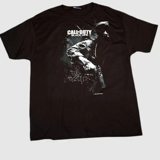 Call of Duty - Black Ops Sitting Bull Black Male T-Shirt Hoodie, Sweatshirt | InkThreadWorks.com