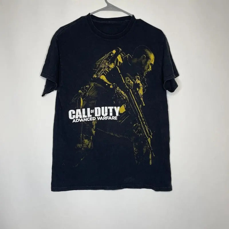 Call of Duty Advanced Warfare Graphic T-Shirt Video Game Promo Size T-Shirt Cotton Menswear Cotton Menswear Top Decoration