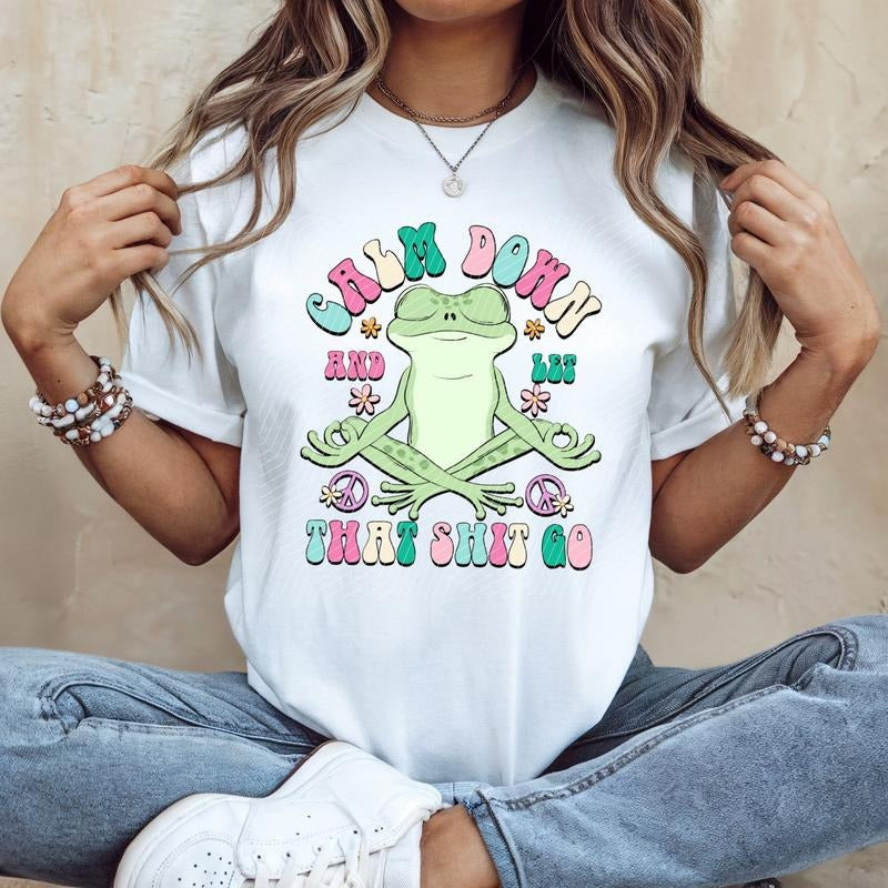 Calm Down And Let That DTF Transfers - THIS IS NOT A SHIRT Hoodie, Sweatshirt | InkThreadWorks.com