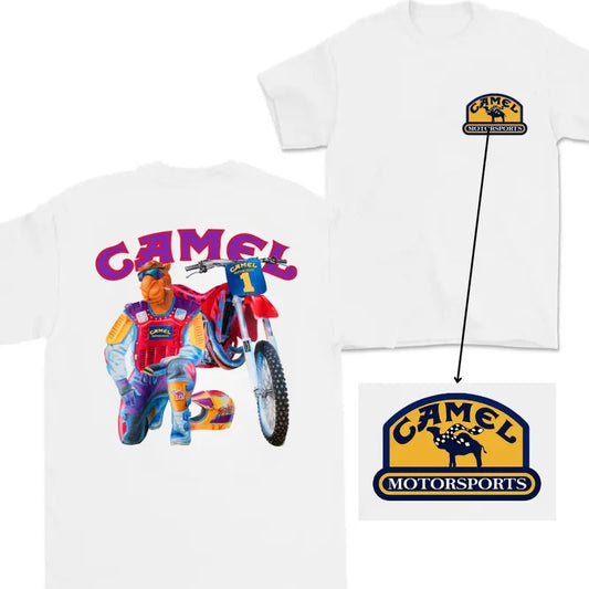 Camel Super Cross Vintage Tee, Racing 1993 T-Shirt for Men, Classic Cotton Tee