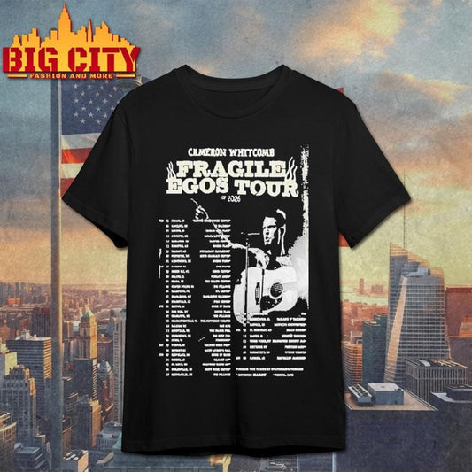 Cameron Whitcomb Fragile Egos Tour 2026 Dates Shirt