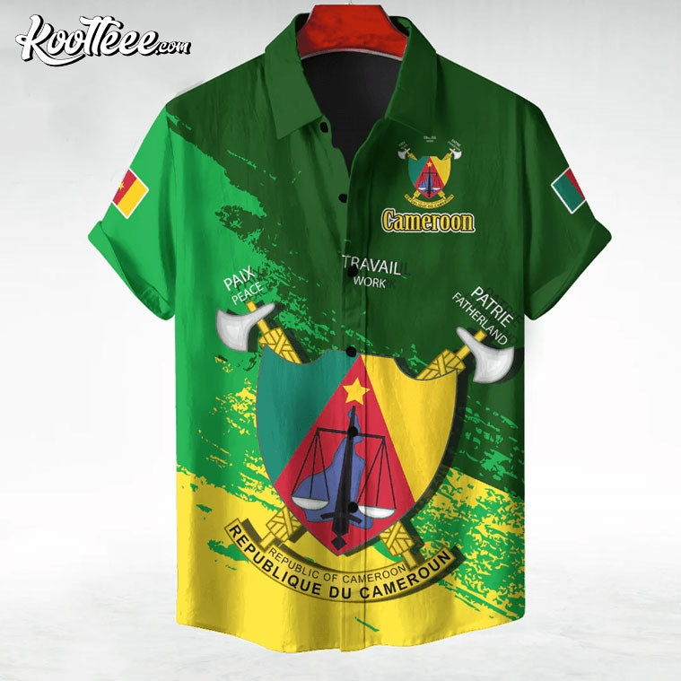 Cameroon Emblem Custom Hawaiian Shirt