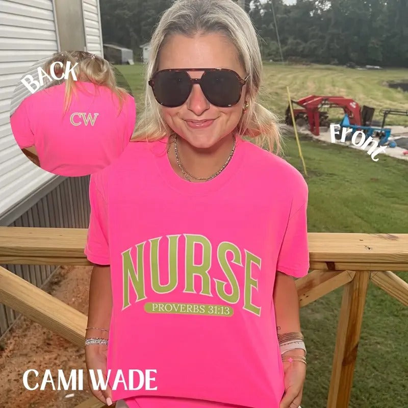 Cami Wade - NURSE Tee - Comfort Colors Hoodie, Sweatshirt | InkThreadWorks.com