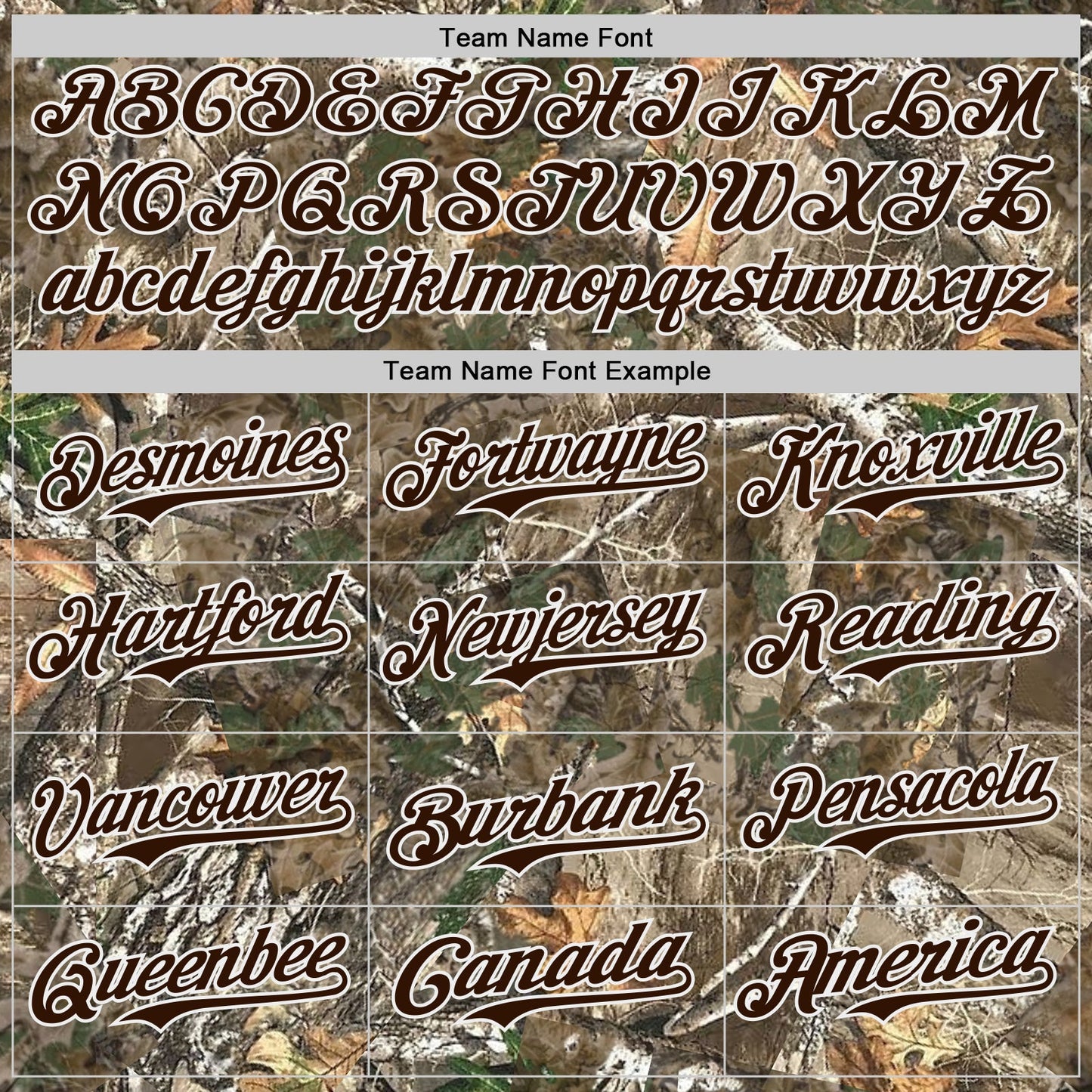 Custom Camo Brown-White Woodland Forest Camouflage Authentic Salute To Service Baseball Jersey