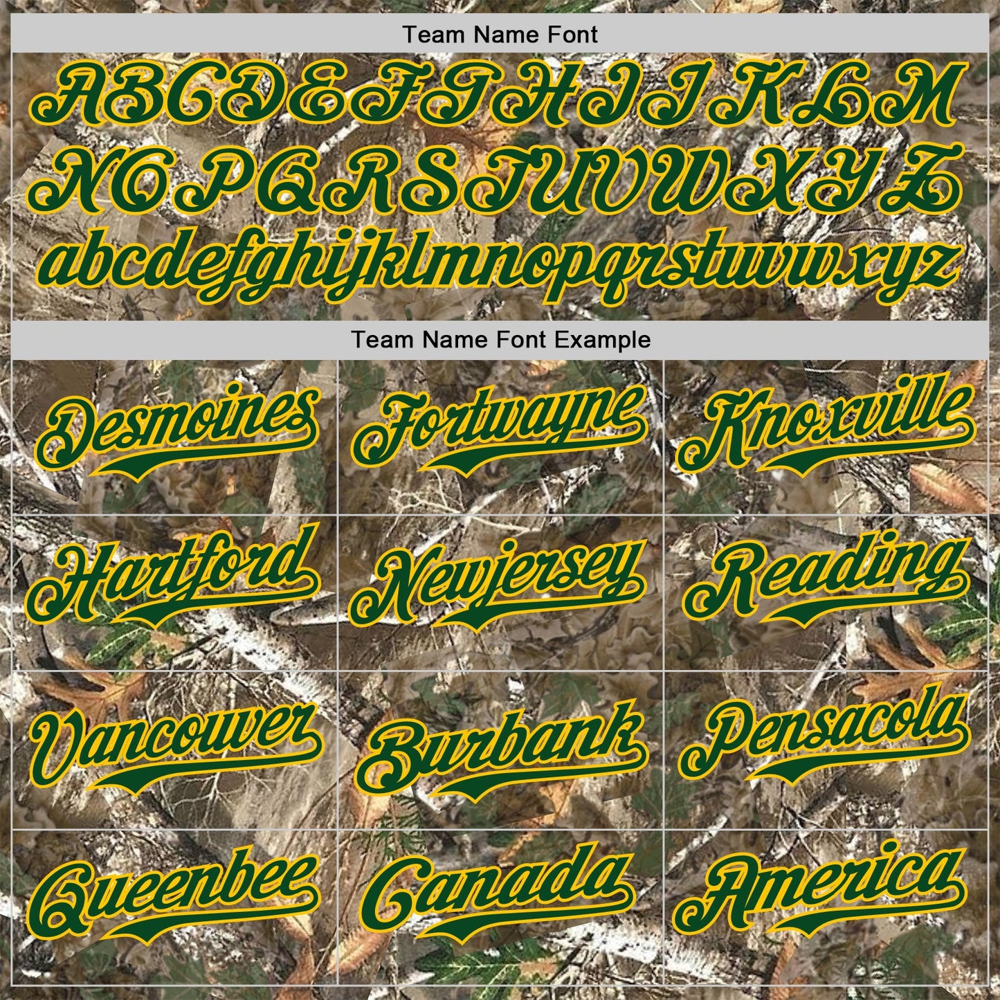 Custom Camo Green-Yellow Woodland Forest Camouflage Authentic Salute To Service Baseball Jersey