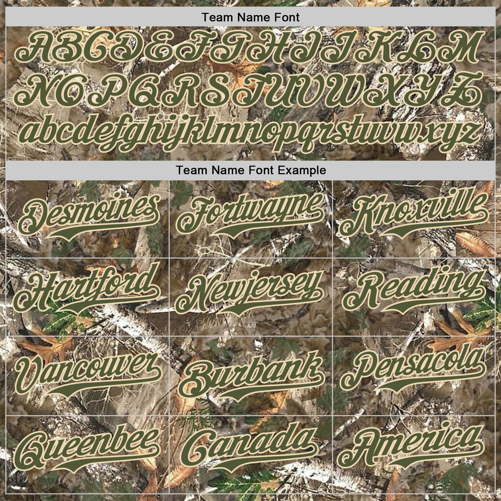 Custom Camo Olive-Cream Woodland Forest Camouflage Authentic Salute To Service Baseball Jersey