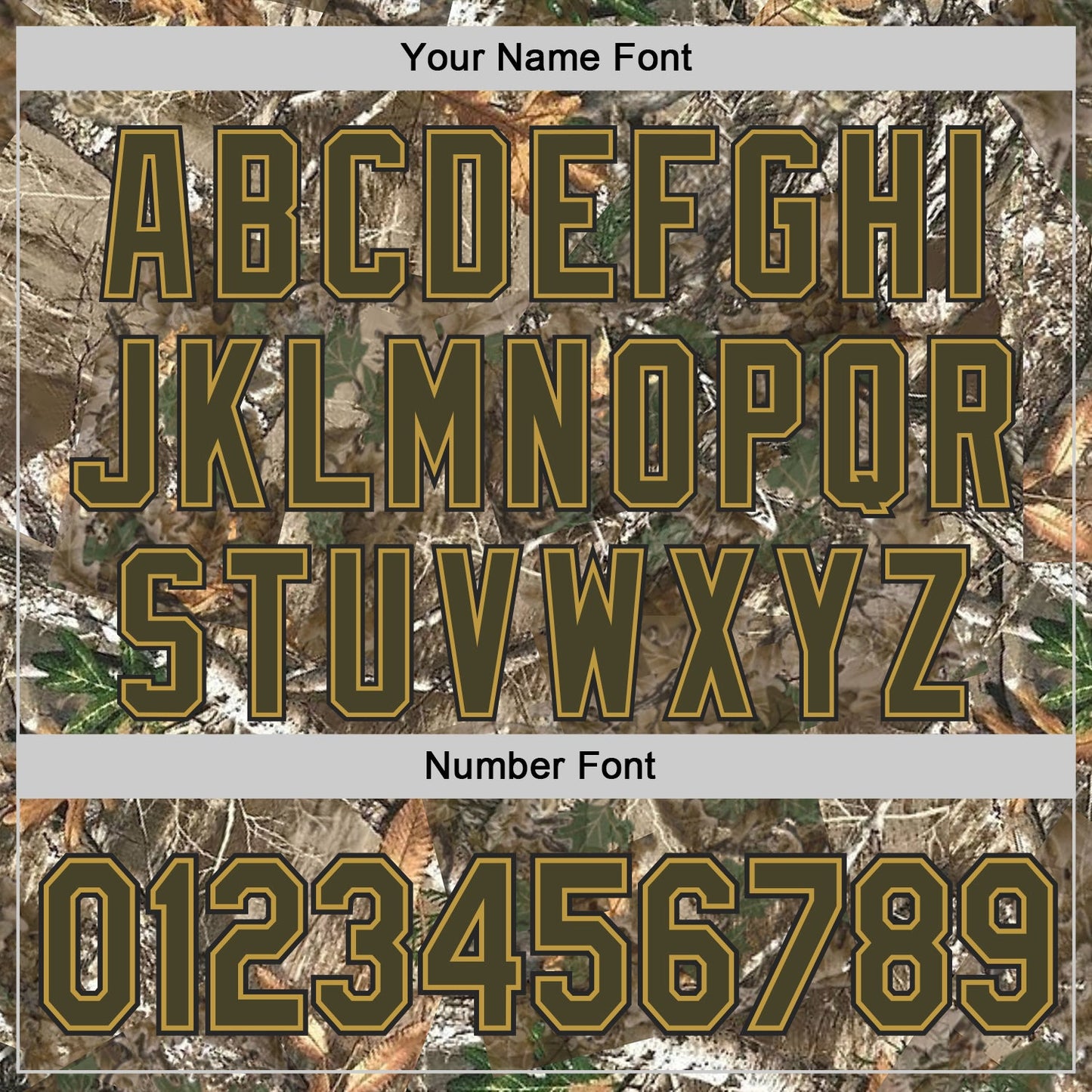Custom Camo Olive Old Gold-Black Woodland Forest Camouflage Authentic Salute To Service Baseball Jersey