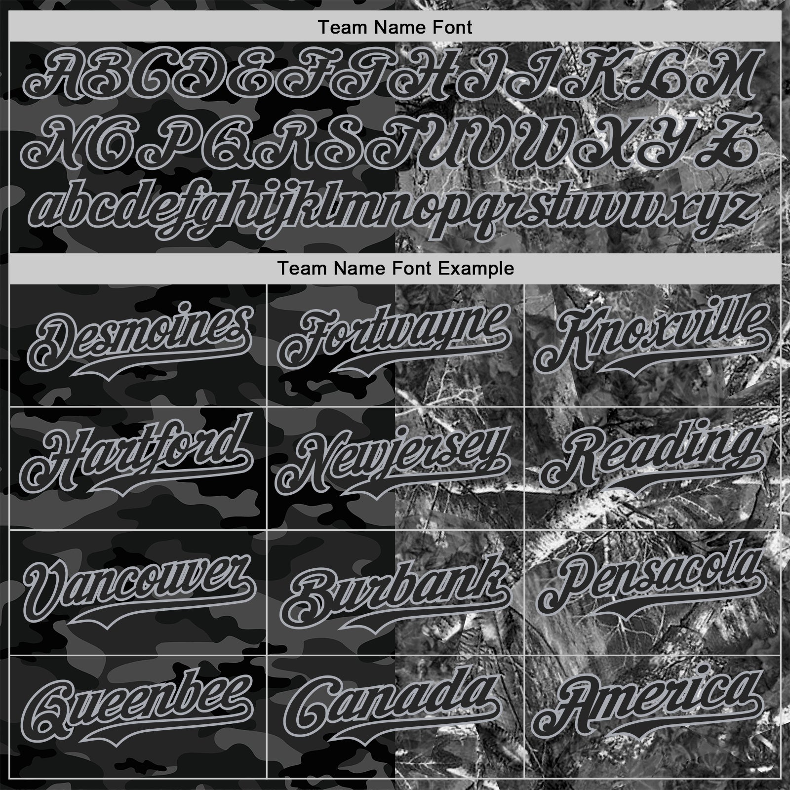 Custom Camo Black-Gray Woodland Forest Split Dark Camouflage Authentic Salute To Service Baseball Jersey