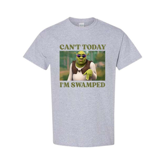Can't Today I'm Swamped - Unisex T-Shirt, Funny Shirt, Full Color, Full Size Hoodie, Sweatshirt | InkThreadWorks.com