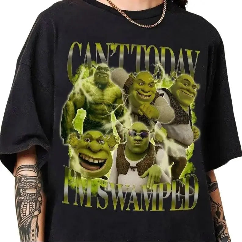 Can't Today I'm Swamped Shirt Sweater Hoodie, Shrek Bootleg Fiona Princess Sweater