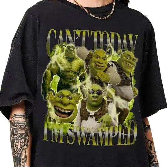 Can't Today I'm Swamped Shirt Sweater Hoodie, Shrek Bootleg Fiona Princess Sweater