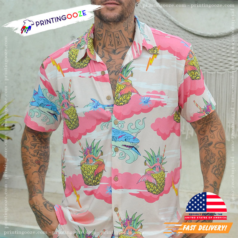 Candy Pink CloudNine Hawaiian Shirt