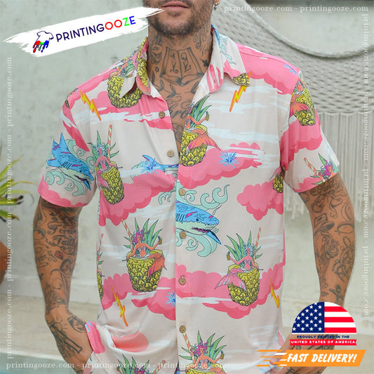 Candy Pink CloudNine Hawaiian Shirt