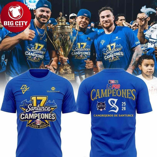 Cangrejeros Campeon De La LBPRC 2026 Two Sided Shirt