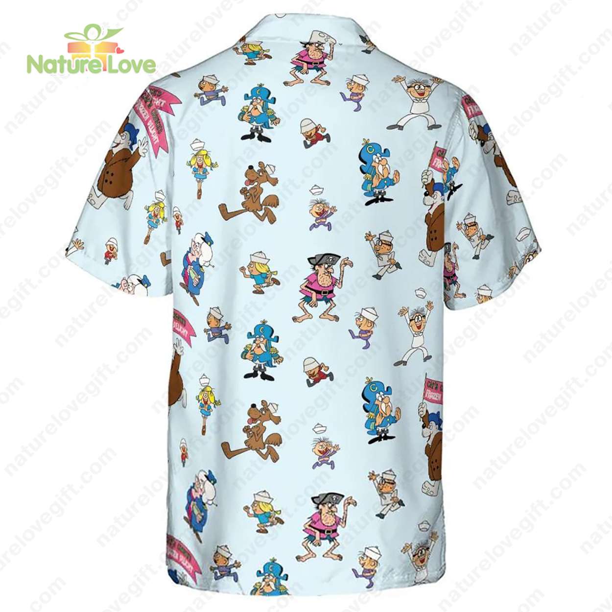 Cap’n Crunch Peanut Butter Crunch Cereal​ Characters Hawaiian Shirt