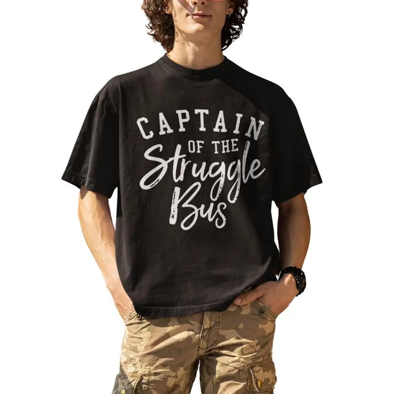 Captain Of The Struggle Bus T-Shirt Hoodie, Sweatshirt | InkThreadWorks.com