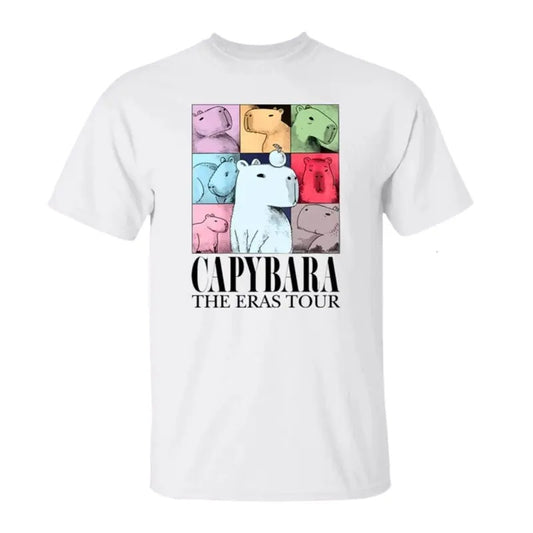 Capybara Eras Tour T-Shirt, Funny Capybara Shirt, Capybara Meme, Funny Animal Tshirt,  Meme Tshirt, Gift for him for her Top menswear