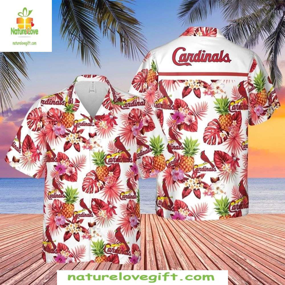 St Louis Cardinals Hawaiian Shirt Floral Breeze MLB Baseball Apparel