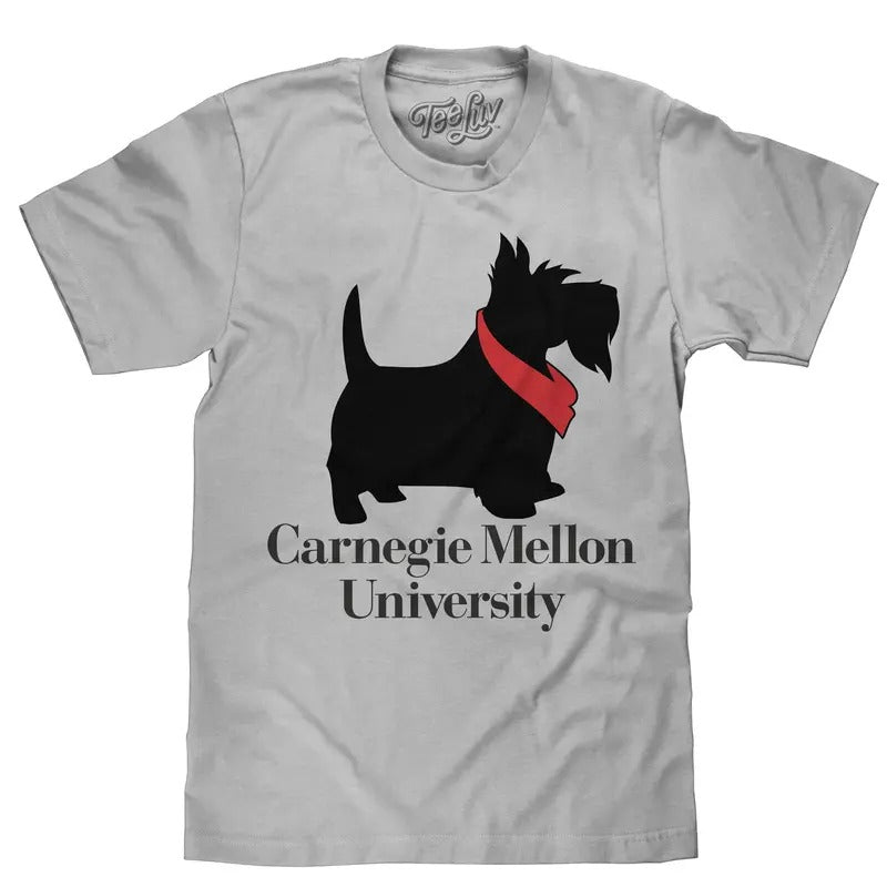 Carnegie Mellon University Scotty Dog T-Shirt - Gray Hoodie, Sweatshirt | InkThreadWorks.com