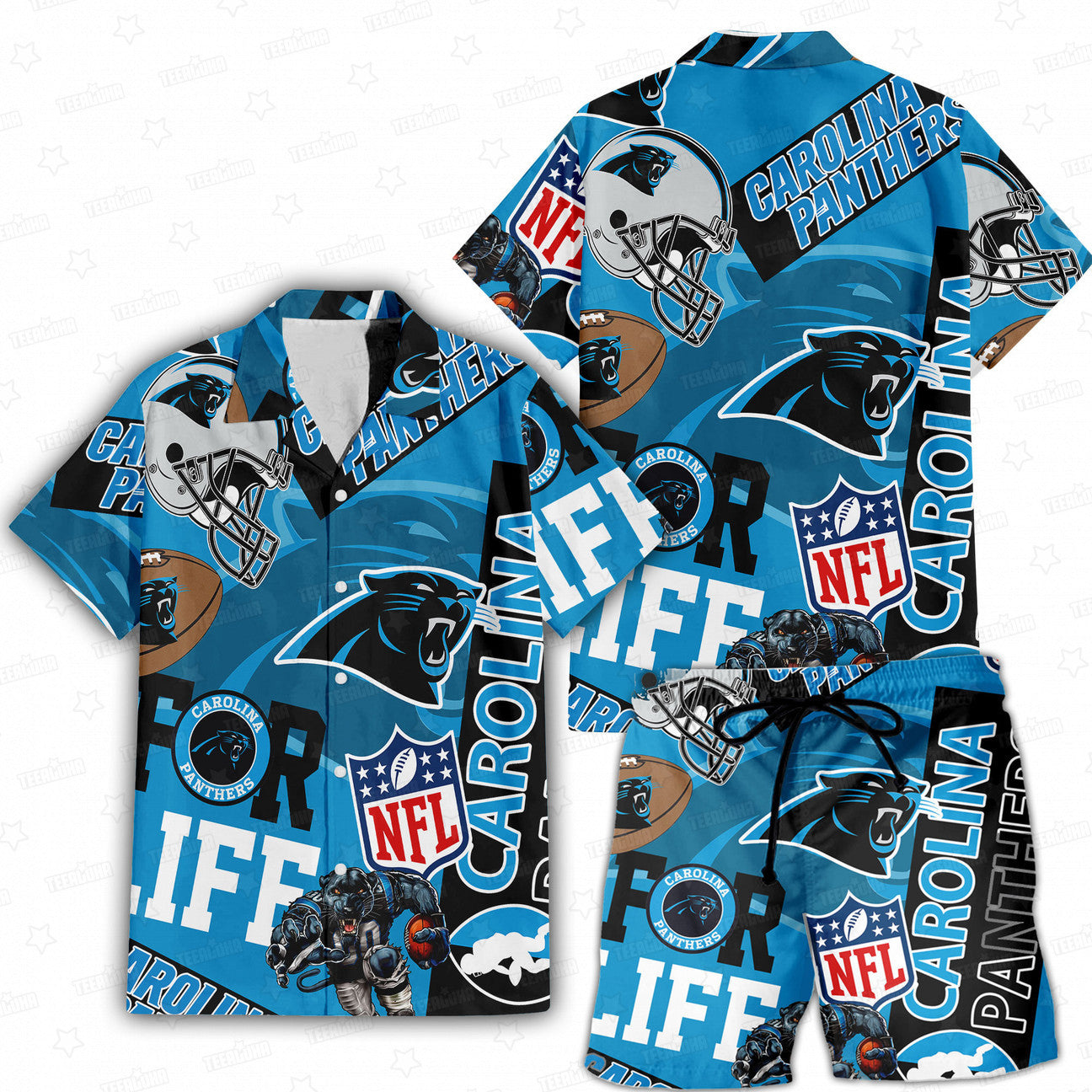Carolina Panthers Hawaiian Shirt For Life 906635