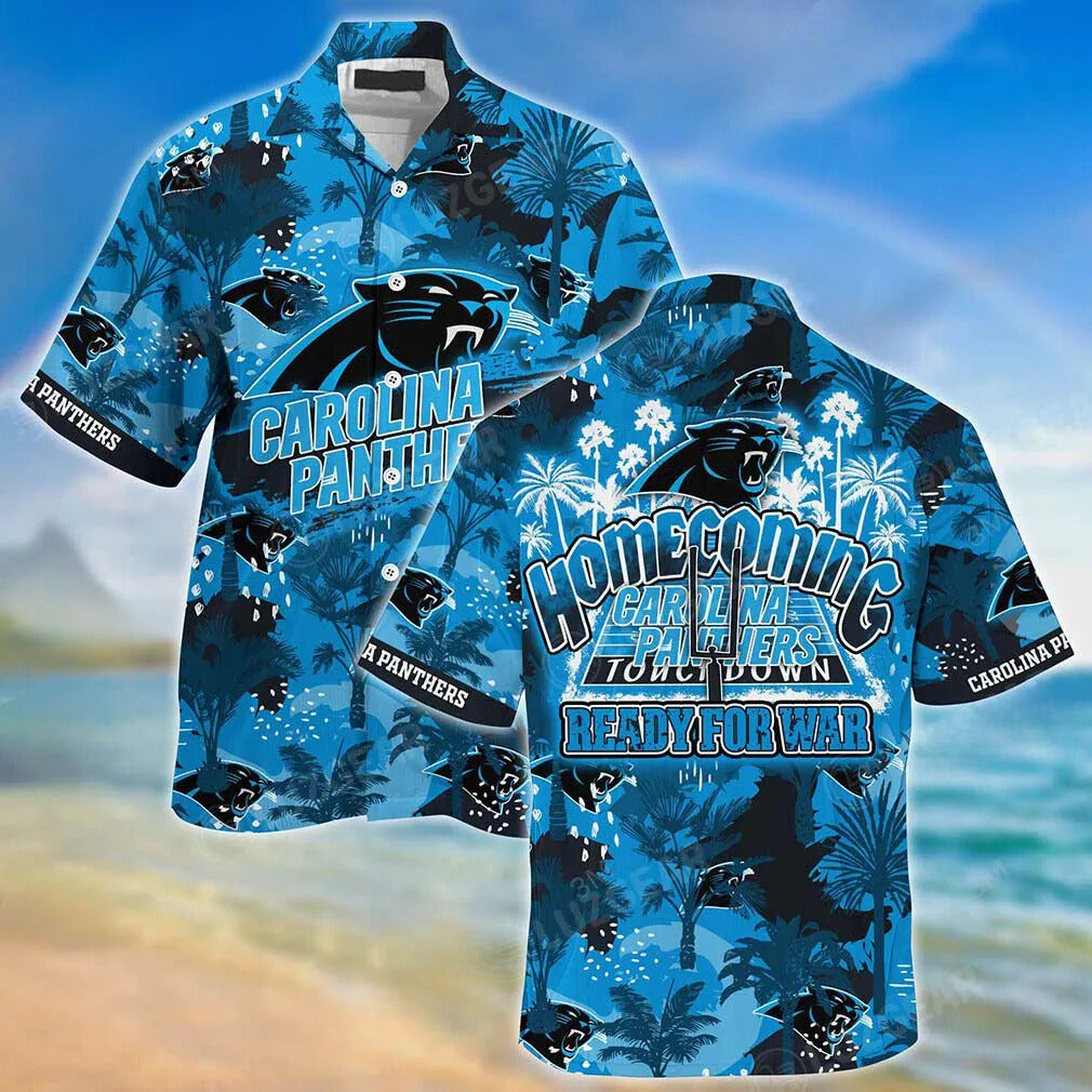 Carolina Panthers Hawaiian Shirt Island Breeze Victory Design