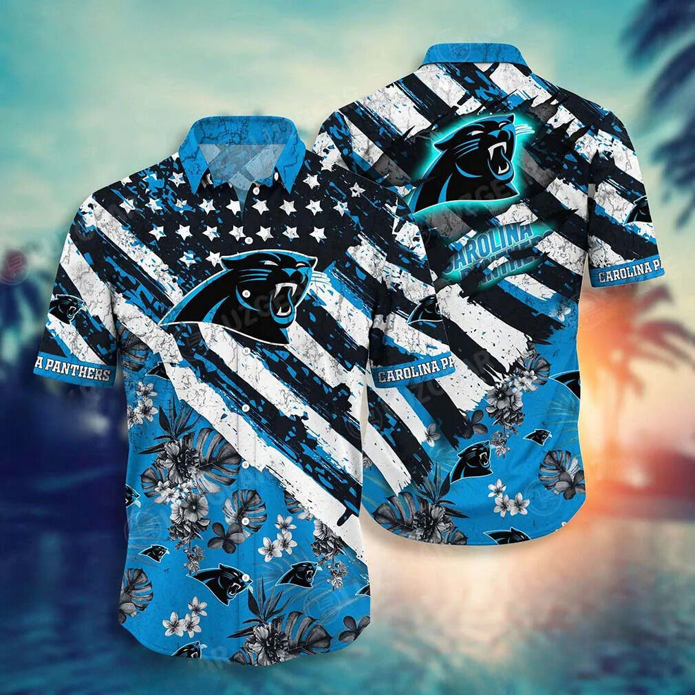 Carolina Panthers Hawaiian Shirt Panther Pride Paradise 351442