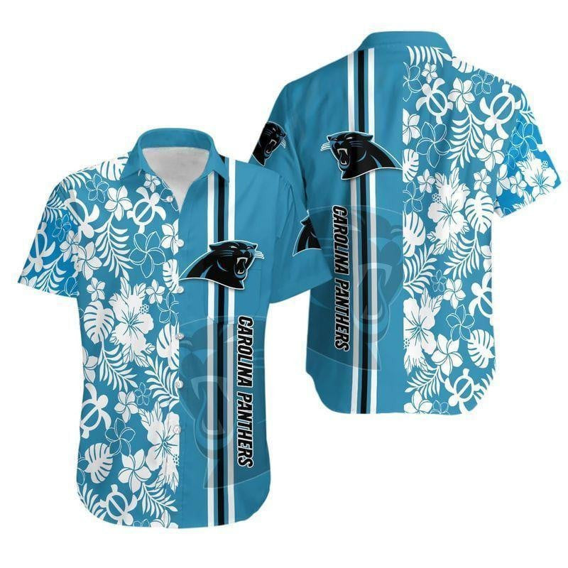 Carolina Panthers Hawaiian Shirt Paradise Gridiron Football Design