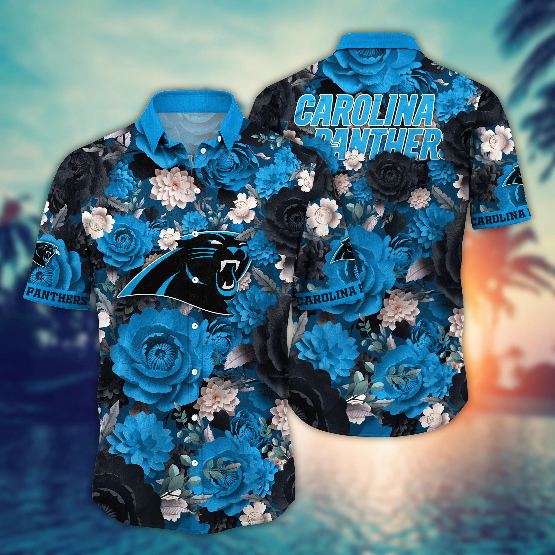 Carolina Panthers Hawaiian Shirt Wave Rider Victory 357731