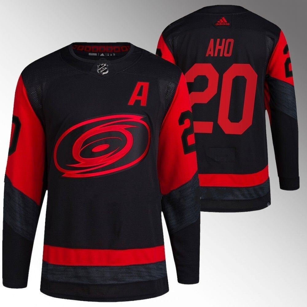 Carolina Hurricanes #20 Sebastian Aho Black 2023 NHL Stadium Series Jersey