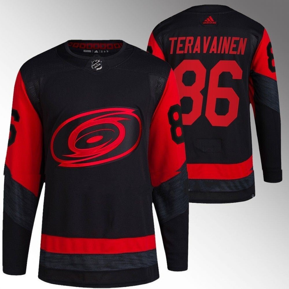 Carolina Hurricanes #86 Teuvo Teravainen Black 2023 NHL Stadium Series Jersey