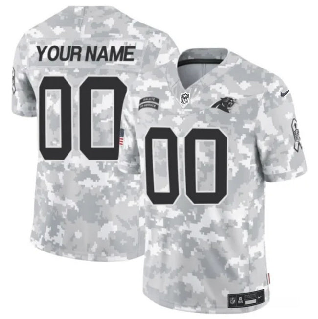 Carolina Panthers Active Player Custom 2024 F.U.S.E Arctic Camo Salute To Service
