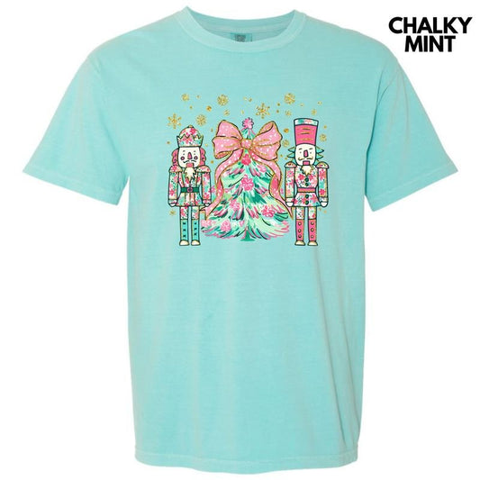 Cartoon Floral Nutcrackers Comfort Colors T-Shirt 'NLB' Hoodie, Sweatshirt | InkThreadWorks.com