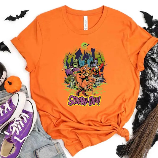 Cartoon Shirt, Hallowen Shirt,  Cute Fall Shirt, Spooky Season Hoodie, Sweatshirt | InkThreadWorks.com