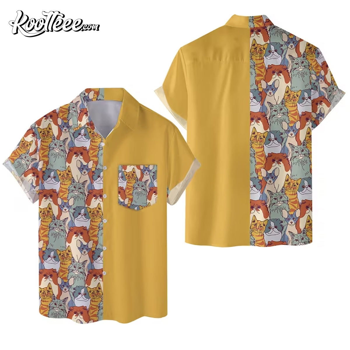 Cat Art Cat Lover Hawaiian Shirt
