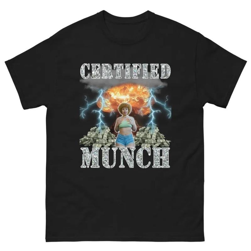 Certified Munch T-Shirt Featuring Bold and Funny Graphic Design