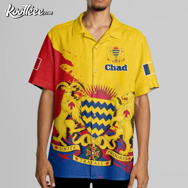 Chad Coat Of Arms Custom Hawaiian Shirt