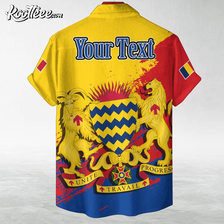 Chad Coat Of Arms Custom Hawaiian Shirt