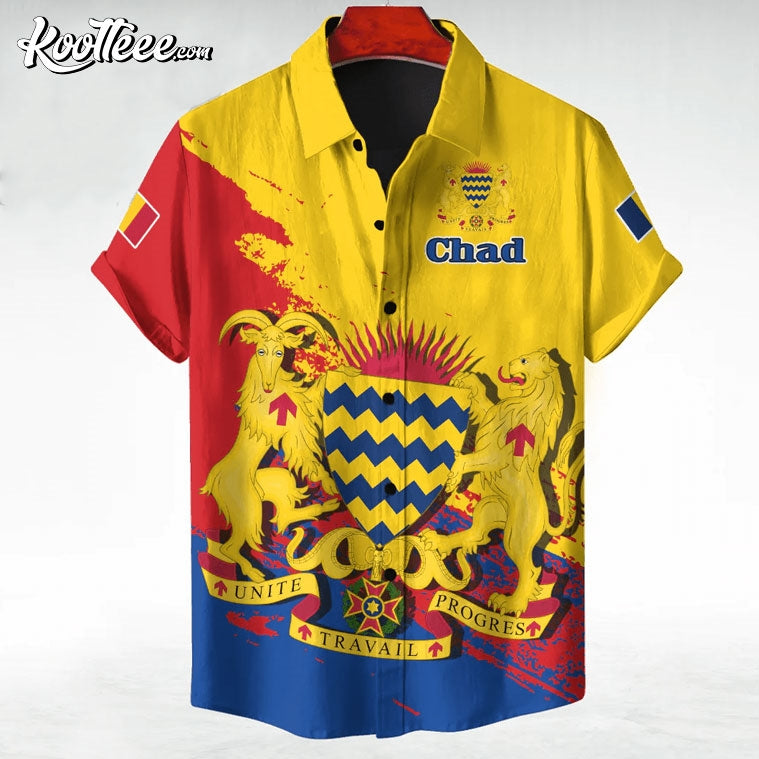 Chad Coat Of Arms Custom Hawaiian Shirt