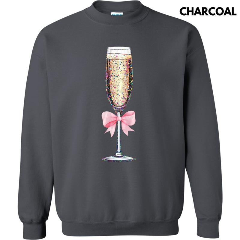 Champagne Coquette Sweatshirt T-Shirts, Hoodie | InkThreadWorks.com