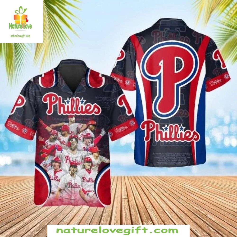 Philadelphia Phillies Hawaiian Shirt Championship Celebration Baseball Apparel