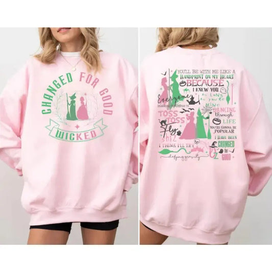 Changed For Good Sweatshirt, Wicked Defy Gravity SHIRT, Wicked Sweatshirt, Wizard of Oz shirt Broomstick, Wizard of Oz...