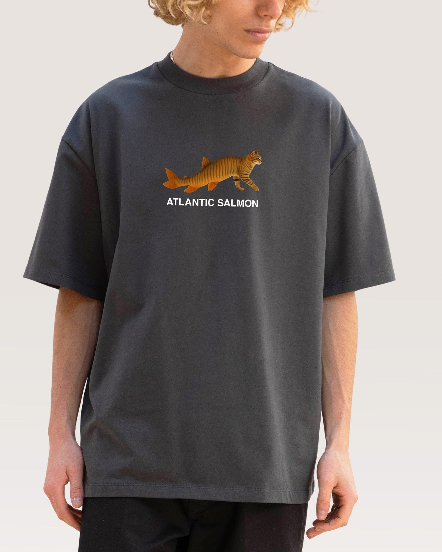 Ate Too Much Salmon Oversized Tee