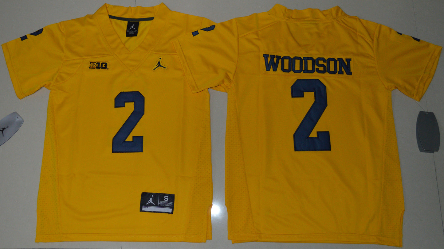 Charles Woodson 2 Youth Yellow