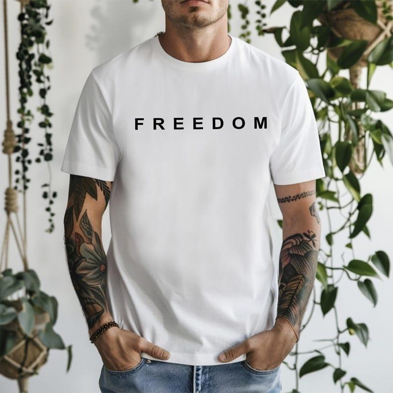 Charlie Kirk Freedom Unisex T-Shirt, Conservative Politic Activist Shirt, Maga Supporter Tee, Pray For Charlie Kirk,...
