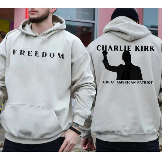 Charliie Freedom Two Sides Tshirt Sweatshirt Hoodie, Faith Based Tee, Political Awareness, Freedom Of Speech, Unisex...