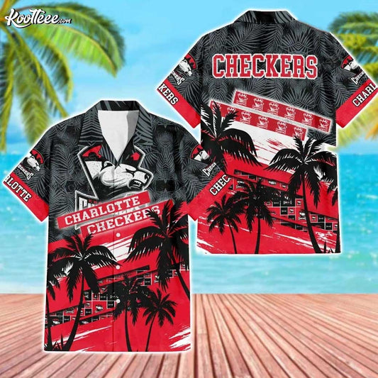 Charlotte Checkers AHL Hawaiian Shirt