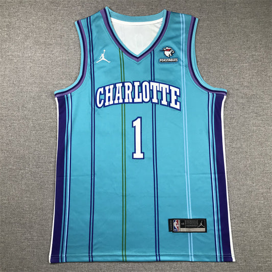 Charlotte Hornets #1 LaMelo Ball Hornets 1 Classic Light Green S-XXL Style 2