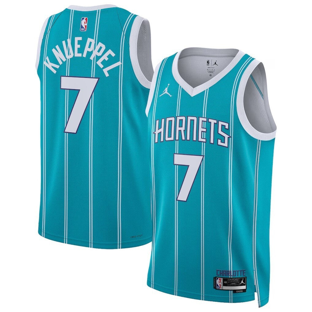 Charlotte Hornets #7 Kon Knueppel Swingman Jersey - Icon Edition - Teal