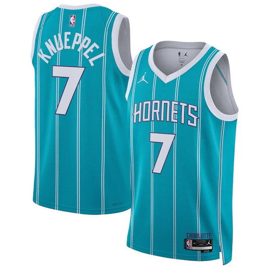 Charlotte Hornets #7 Kon Knueppel Swingman Jersey - Icon Edition - Teal