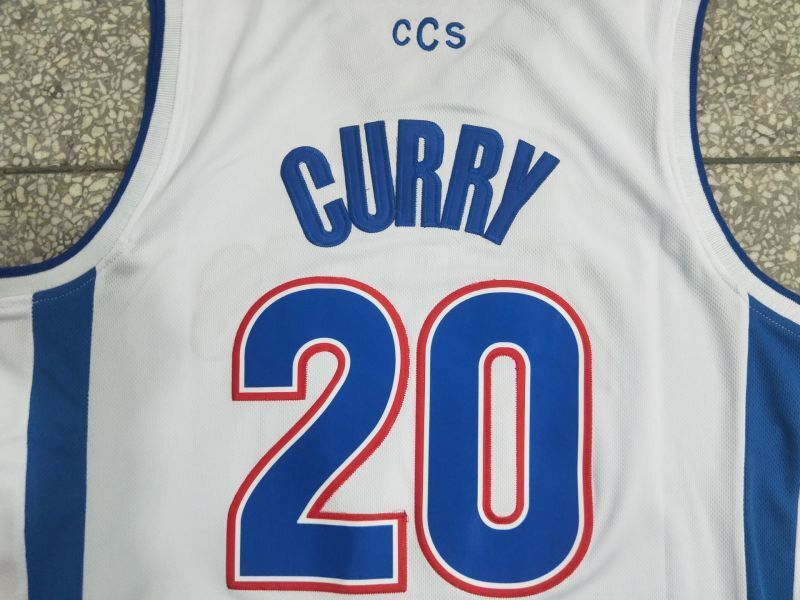 Charlotte Knights High School #30 Stephen Curry Curry High School 20 White Jersey Style 3